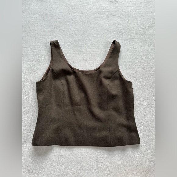 Albert Nipon Brown Top - Picture 1 of 4